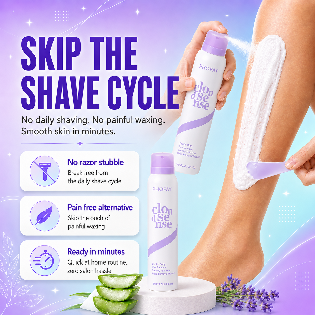 CloudSense Hair Removal Spray