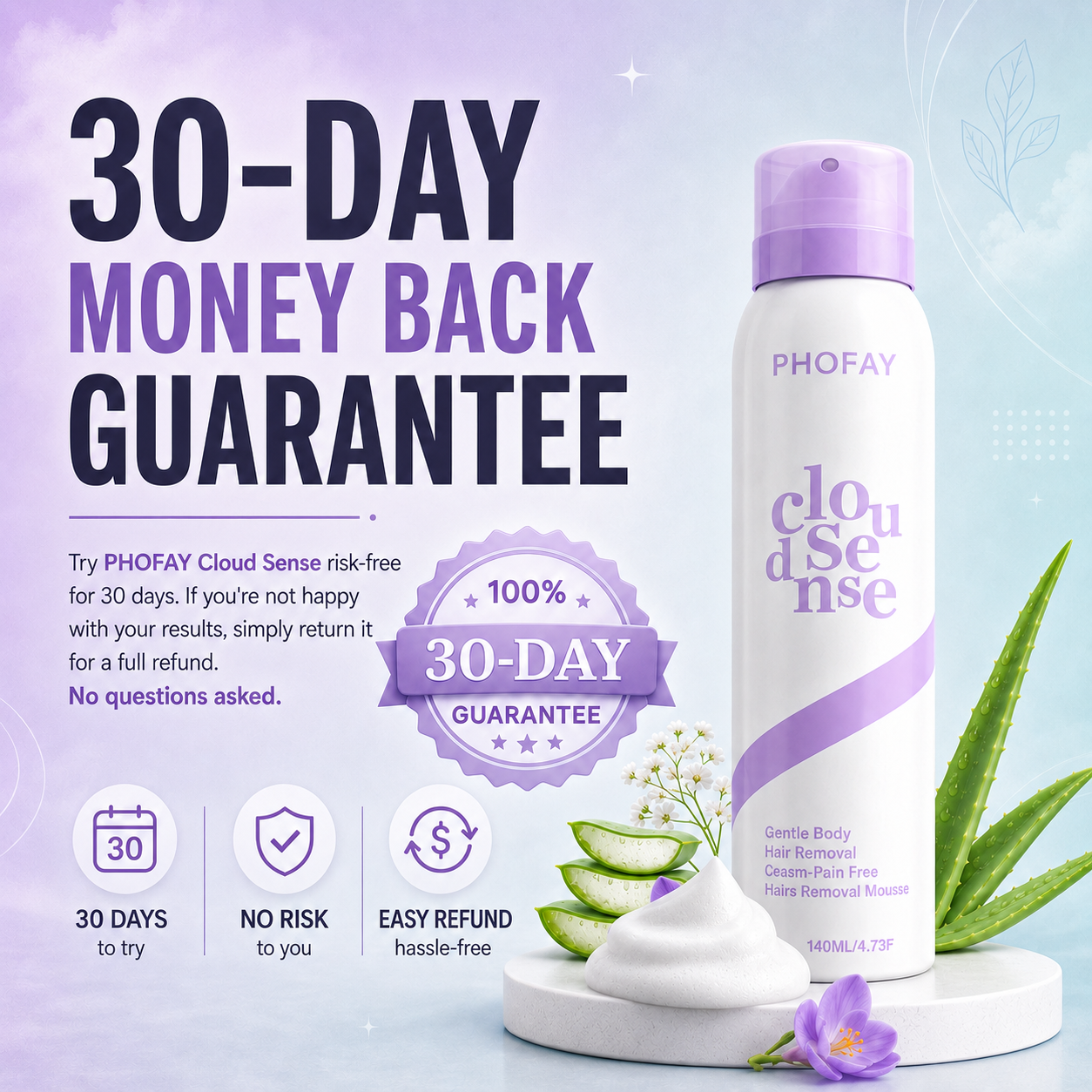 CloudSense Hair Removal Spray