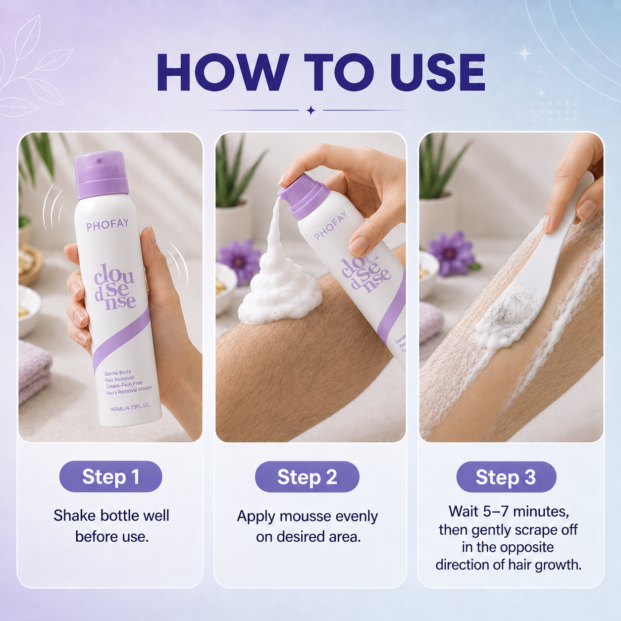 CloudSense Hair Removal Spray